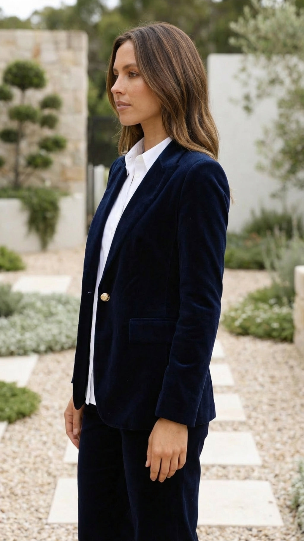 Women's Single Breasted Fitted Blazer