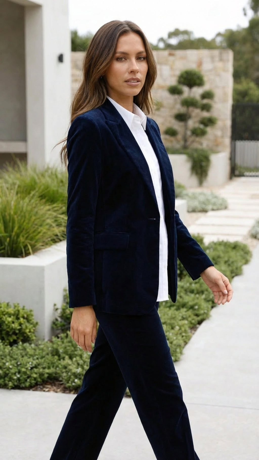 Women's Single Breasted Fitted Blazer