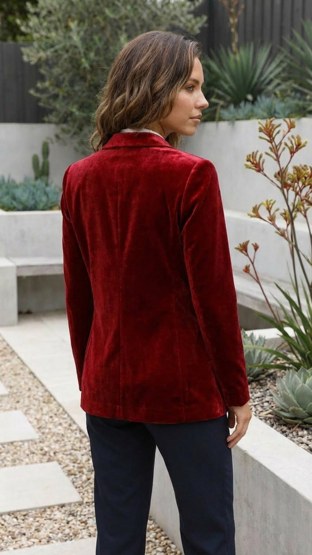 Women's Single Breasted Fitted Blazer