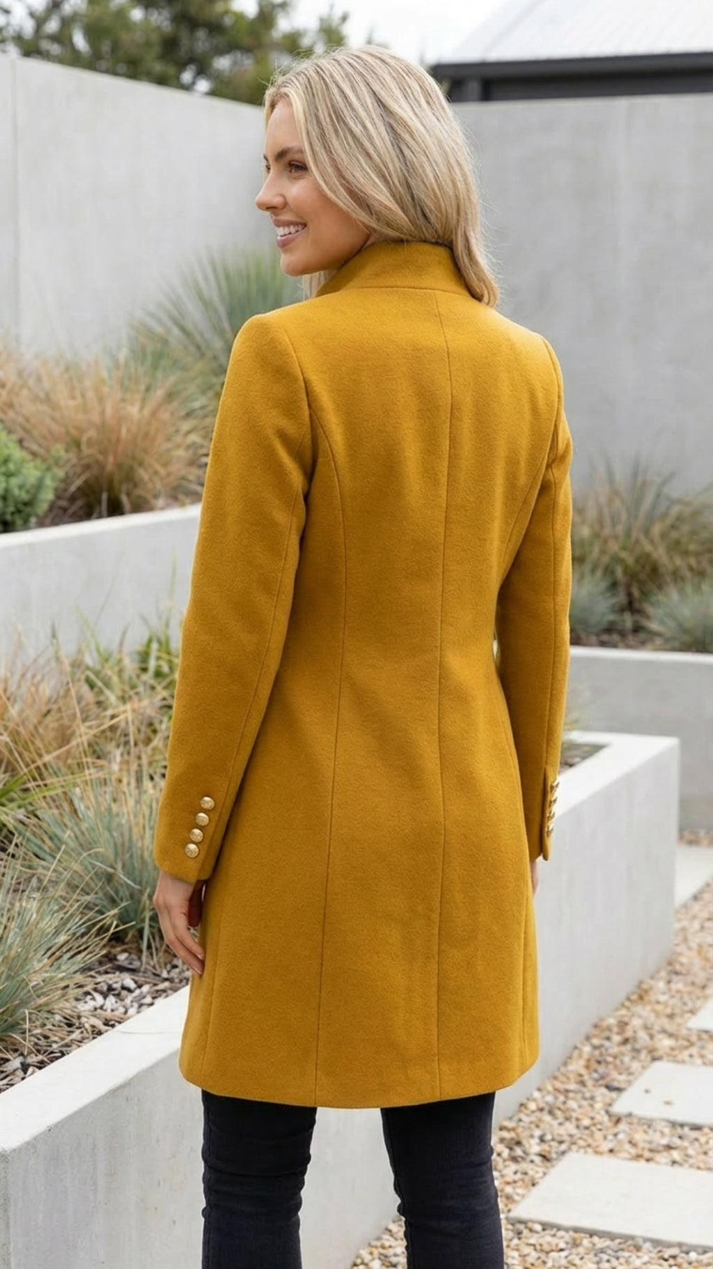 Women's Single Breasted Long Coat