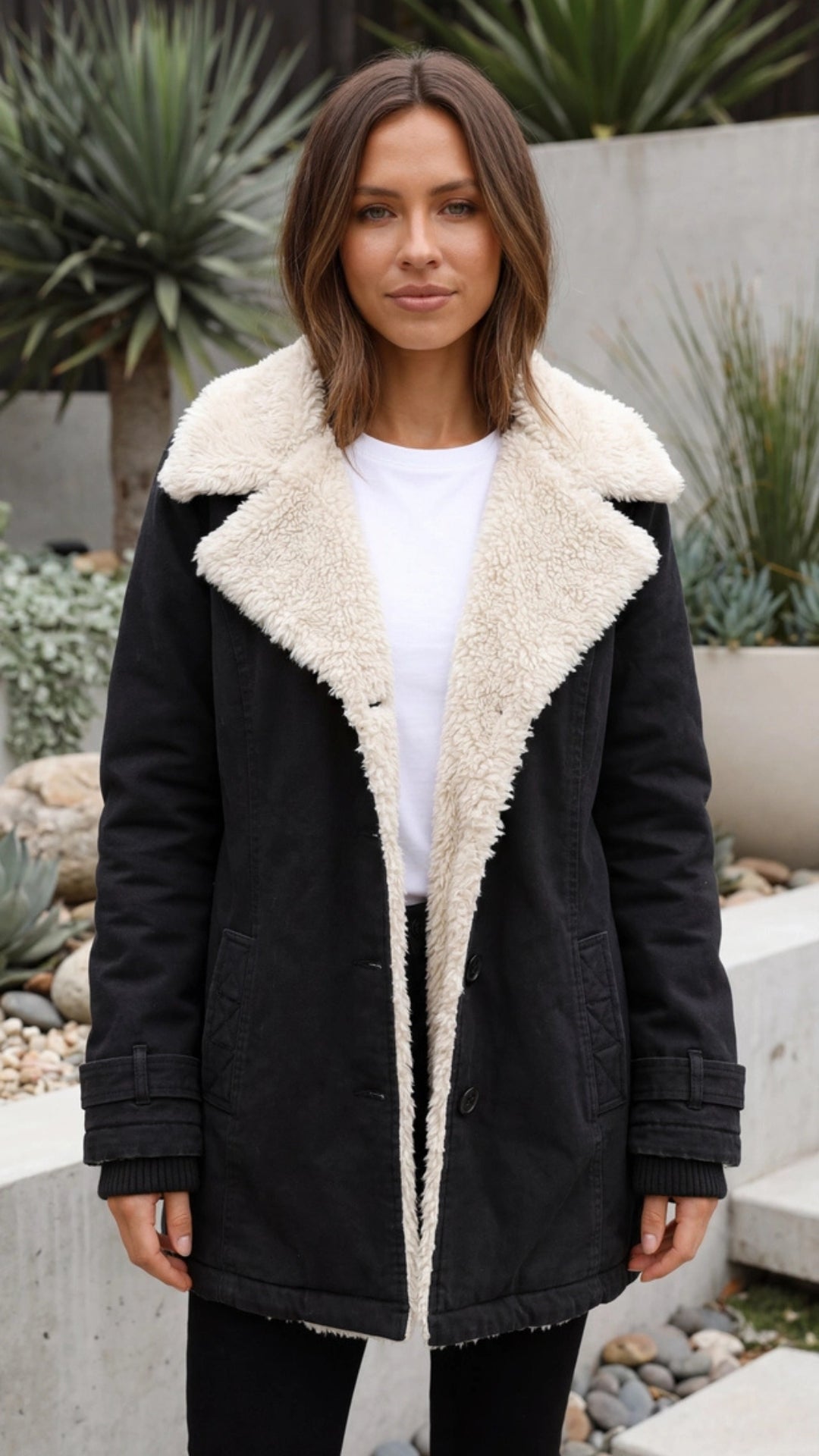 Women’s Sherpa Lined Winter Coat