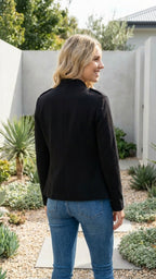 Women's Lightweight Military Button Up Utility Jacket