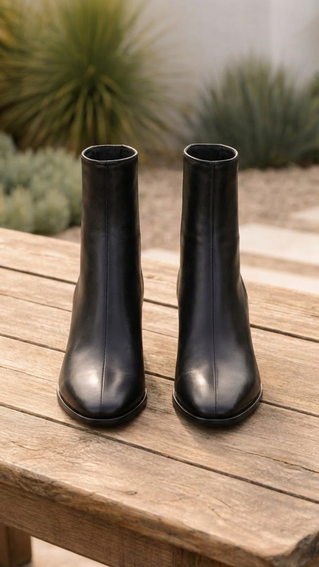 Women’s Square-Toe Heeled Ankle Boots