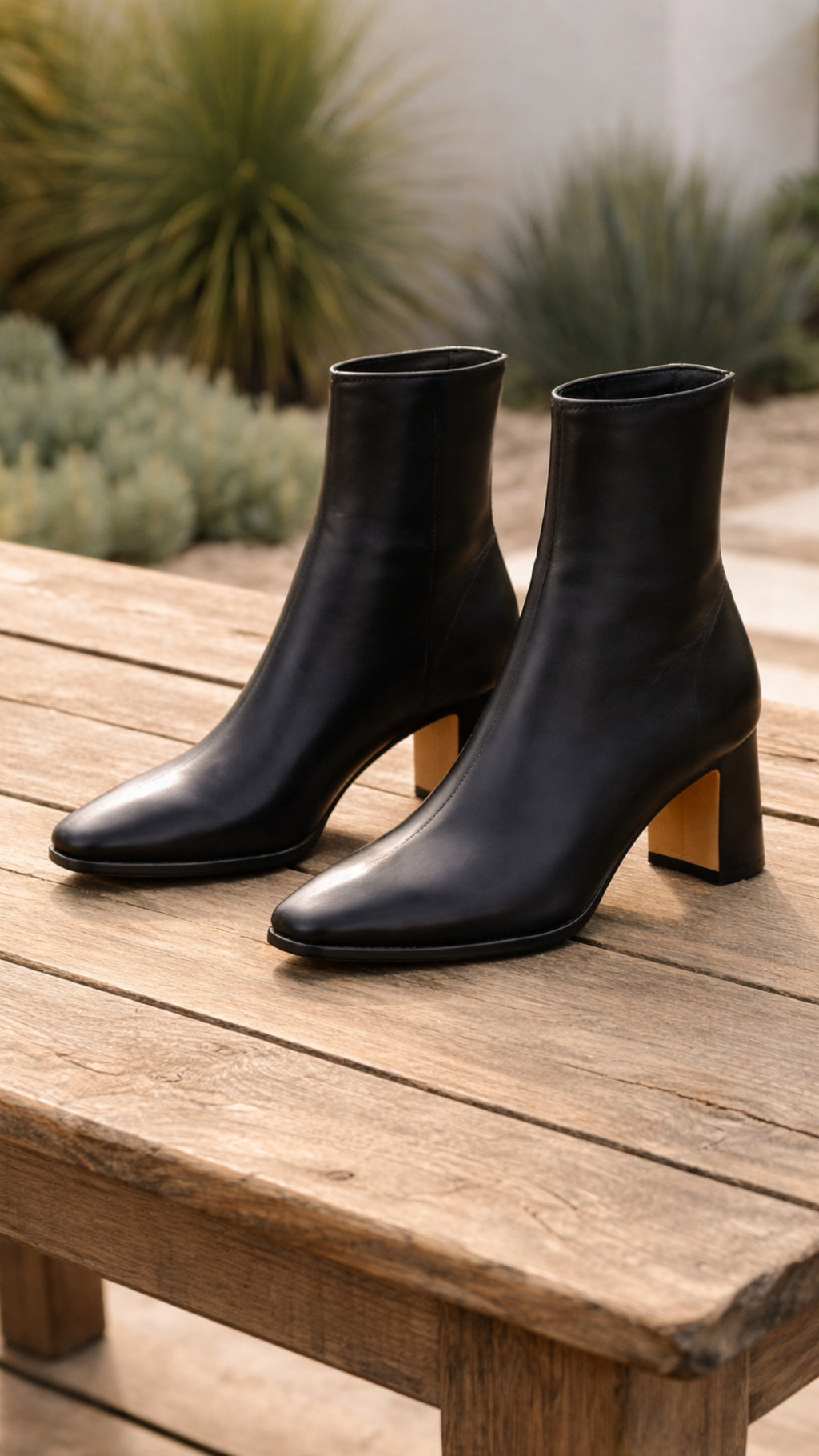 Women’s Square-Toe Heeled Ankle Boots