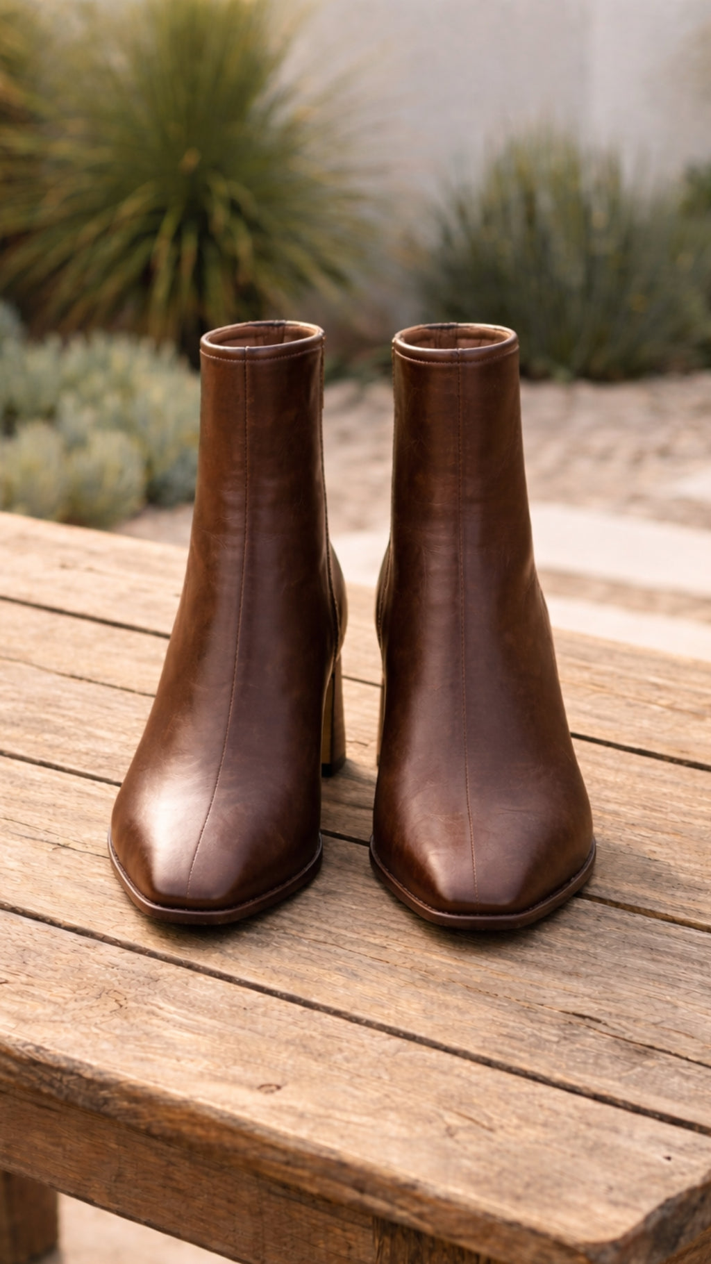 Women’s Square-Toe Heeled Ankle Boots