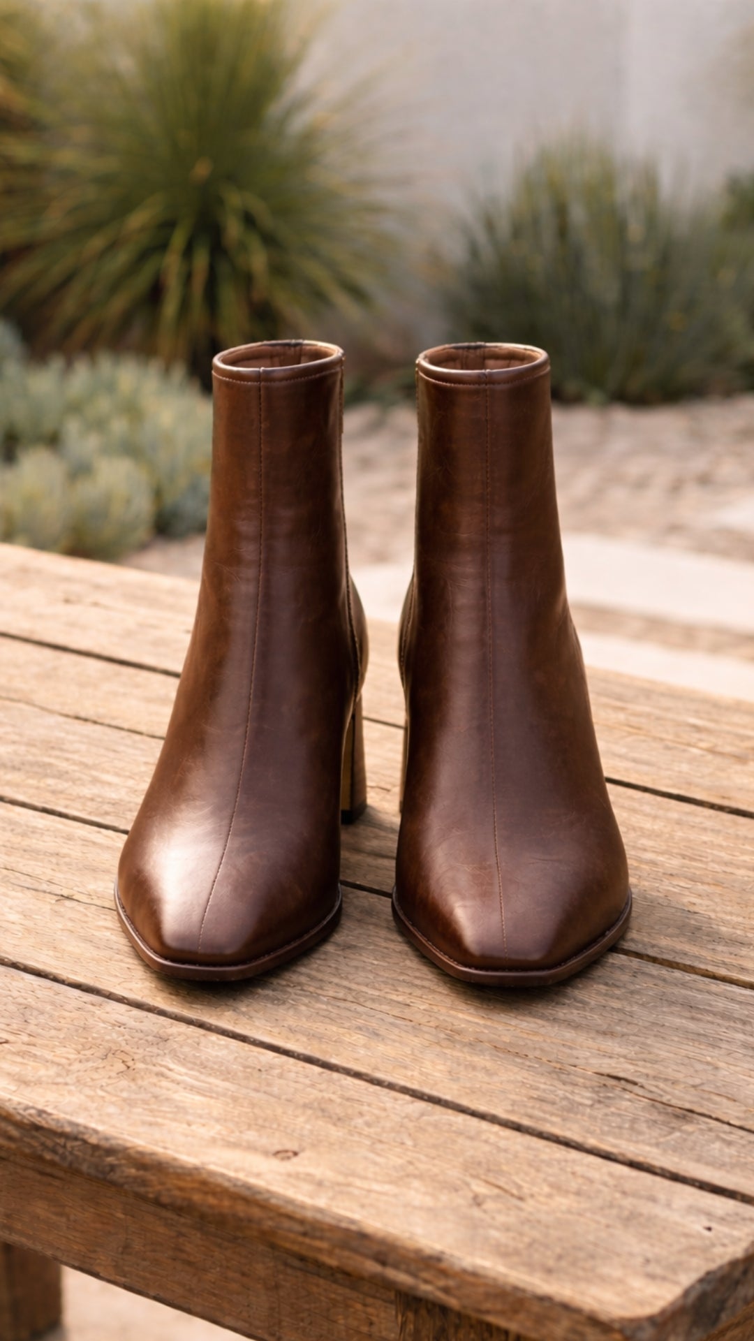 Women’s Square-Toe Heeled Ankle Boots