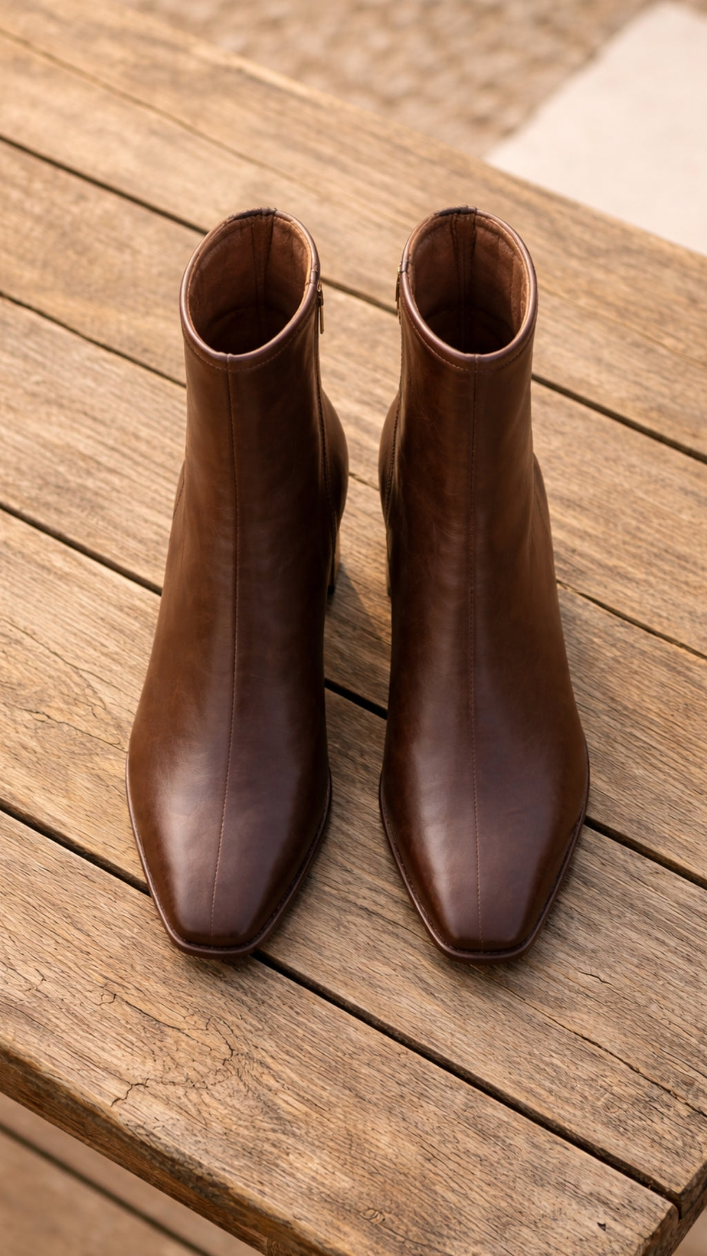 Women’s Square-Toe Heeled Ankle Boots