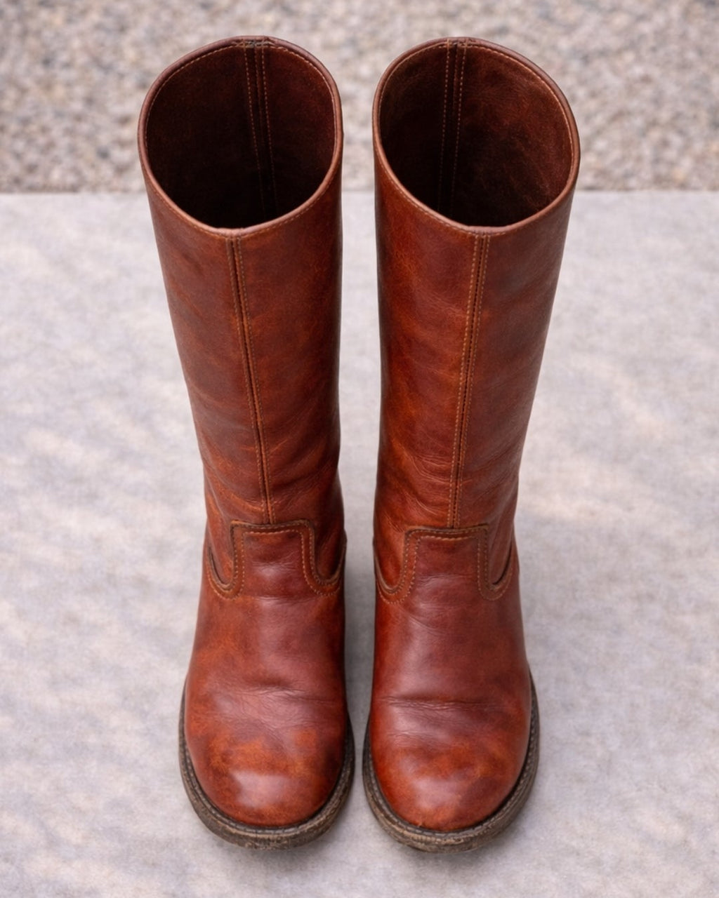 Women's Knee High Boots | Block Heel Round Toe Faux Leather Booties
