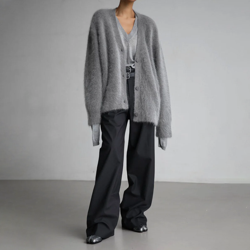 Women's Soft Knit Cardigan with Button Front