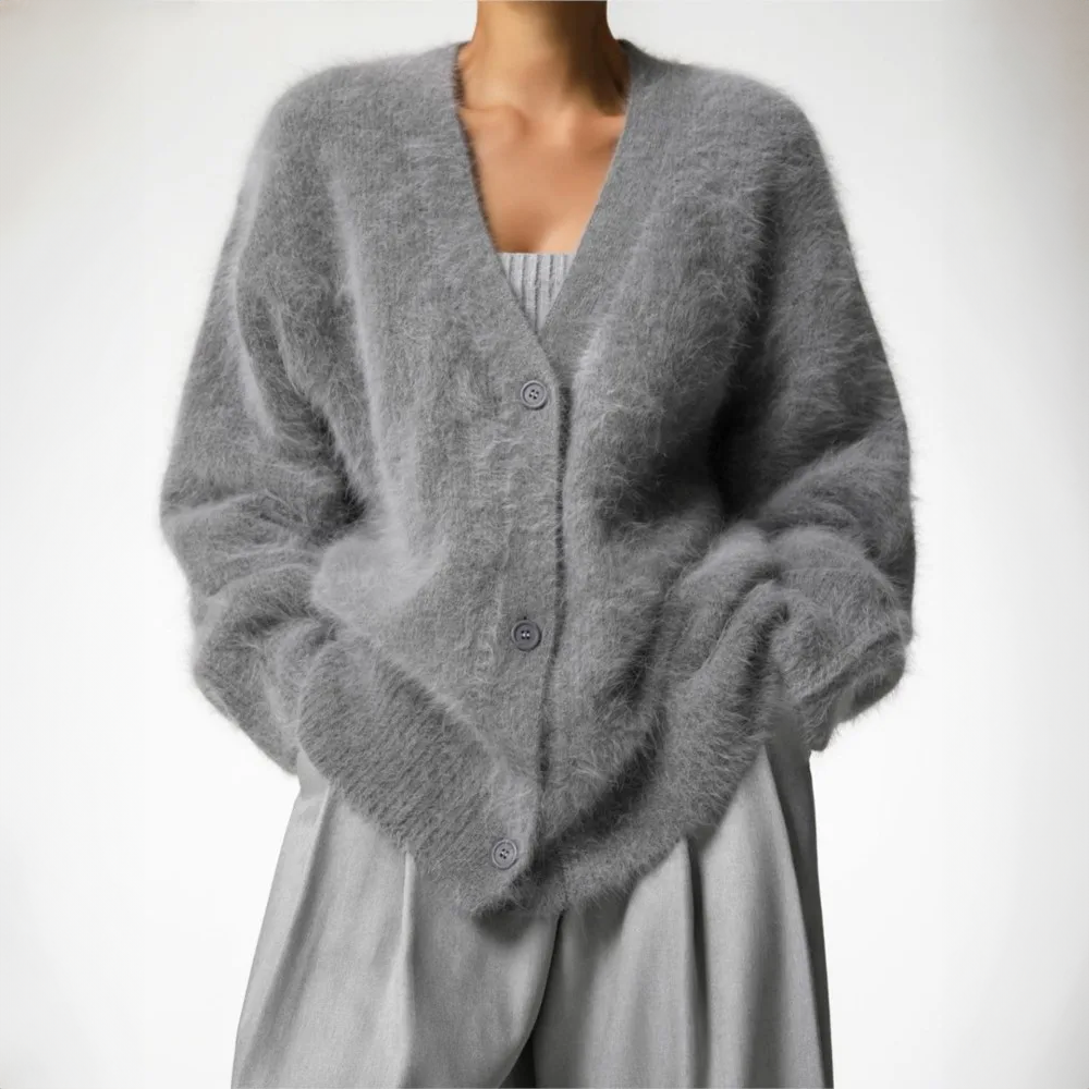 Women's Soft Knit Cardigan with Button Front