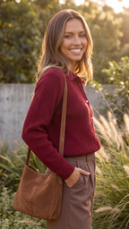 Women's Collared Waffle Knit Button Cardigan