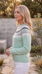 Women's Fair Isle Patterned Knit Jumper
