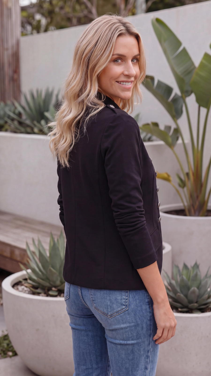 Women's Lightweight Military Utility Jacket with Pockets