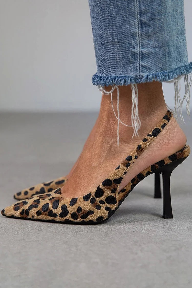 Women's Animal Print Court Heels 1