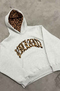 Women's Animal Print Hoodie white 2