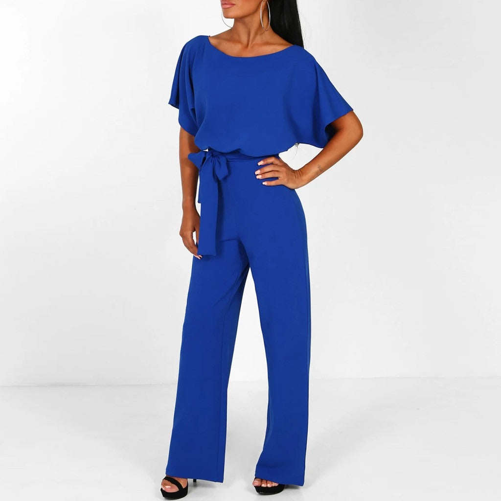 Women's Beige Batwing Jumpsuit 3