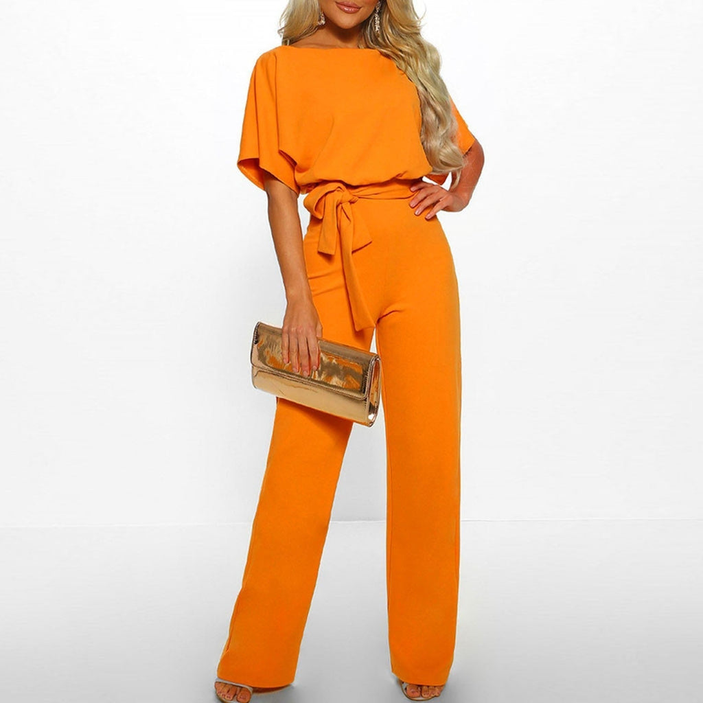 Women's Beige Batwing Jumpsuit 7