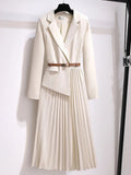 Women's Belted Blazer Dress 1