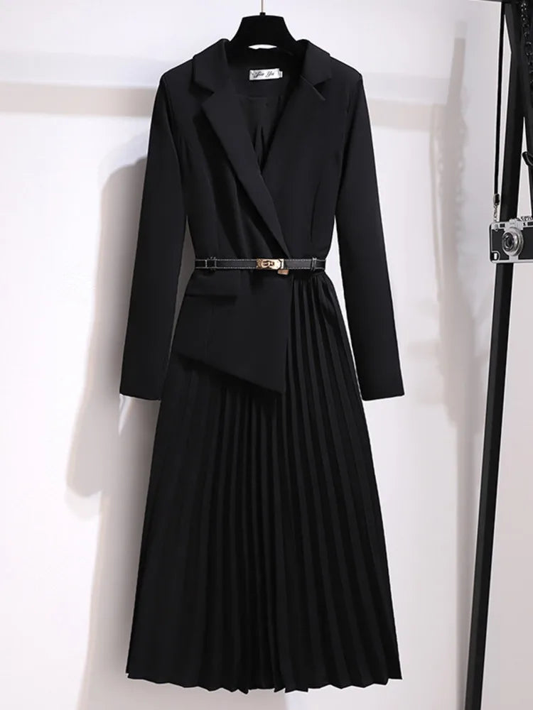 Women's Belted Blazer Dress 5