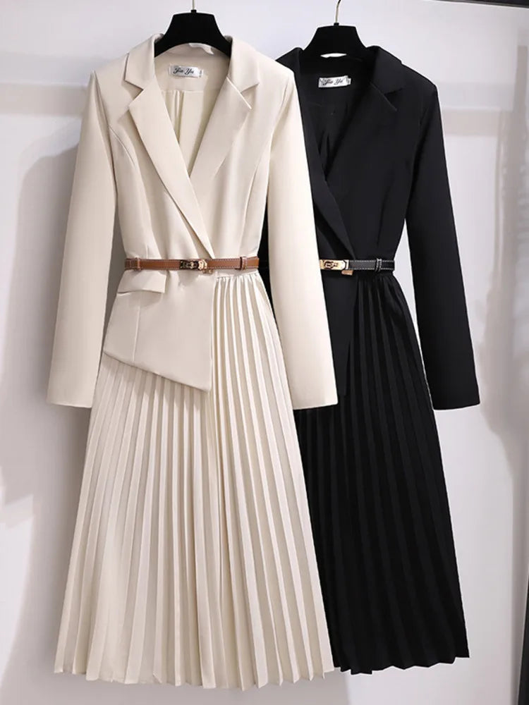 Women's Belted Blazer Dress 6