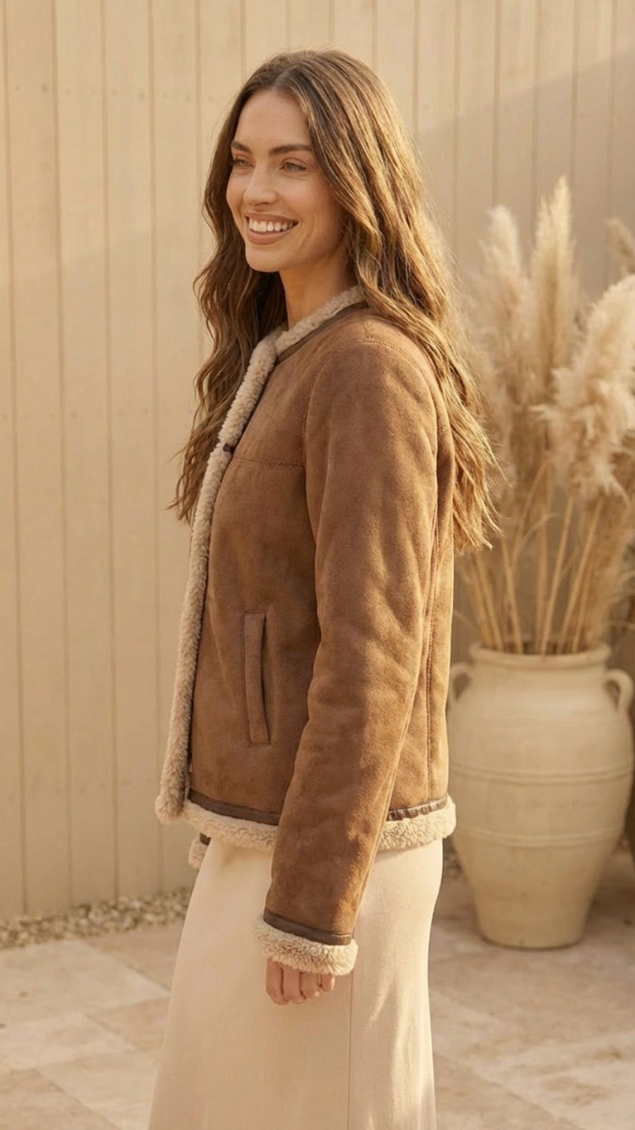 Women’s Casual Short Jacket with Button Front