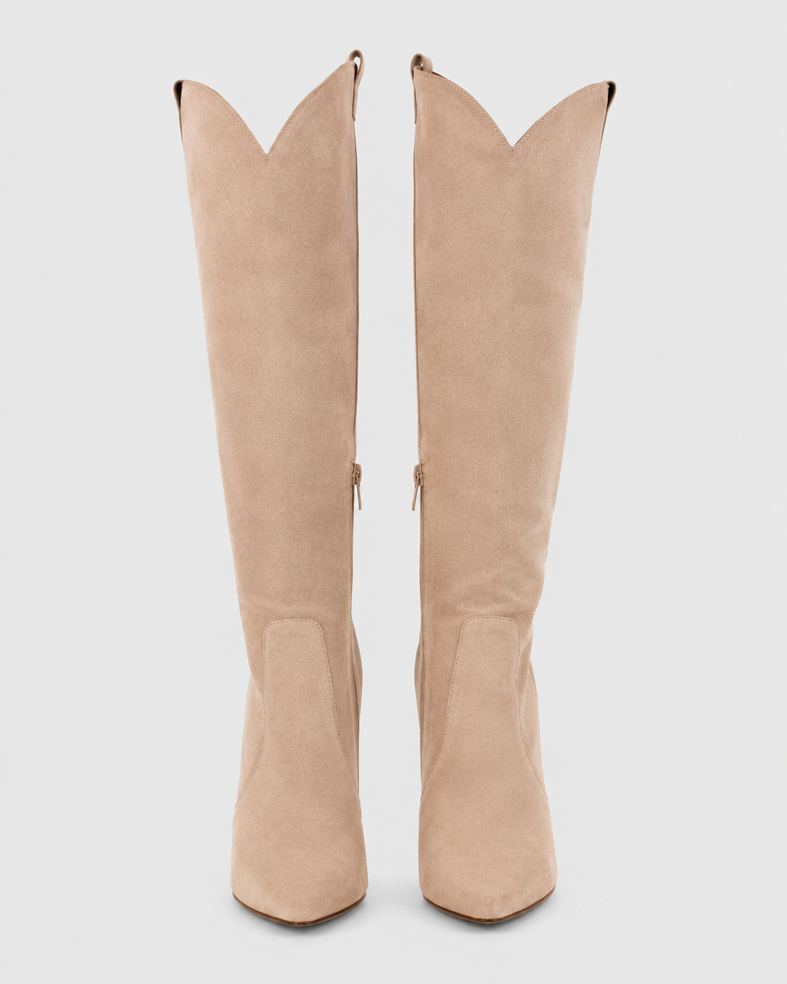 Women's Knee High Pointed Toe Comfort Boots | Stacked Heel