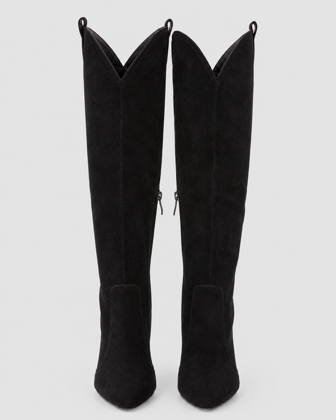 Women's Knee High Pointed Toe Comfort Boots | Stacked Heel