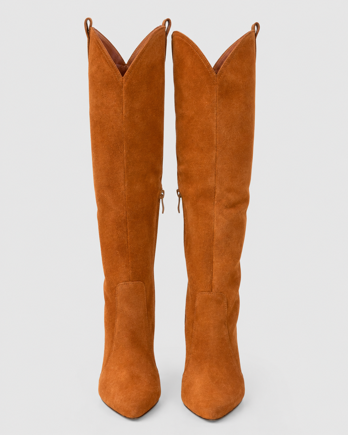 Women's Knee High Pointed Toe Comfort Boots | Stacked Heel