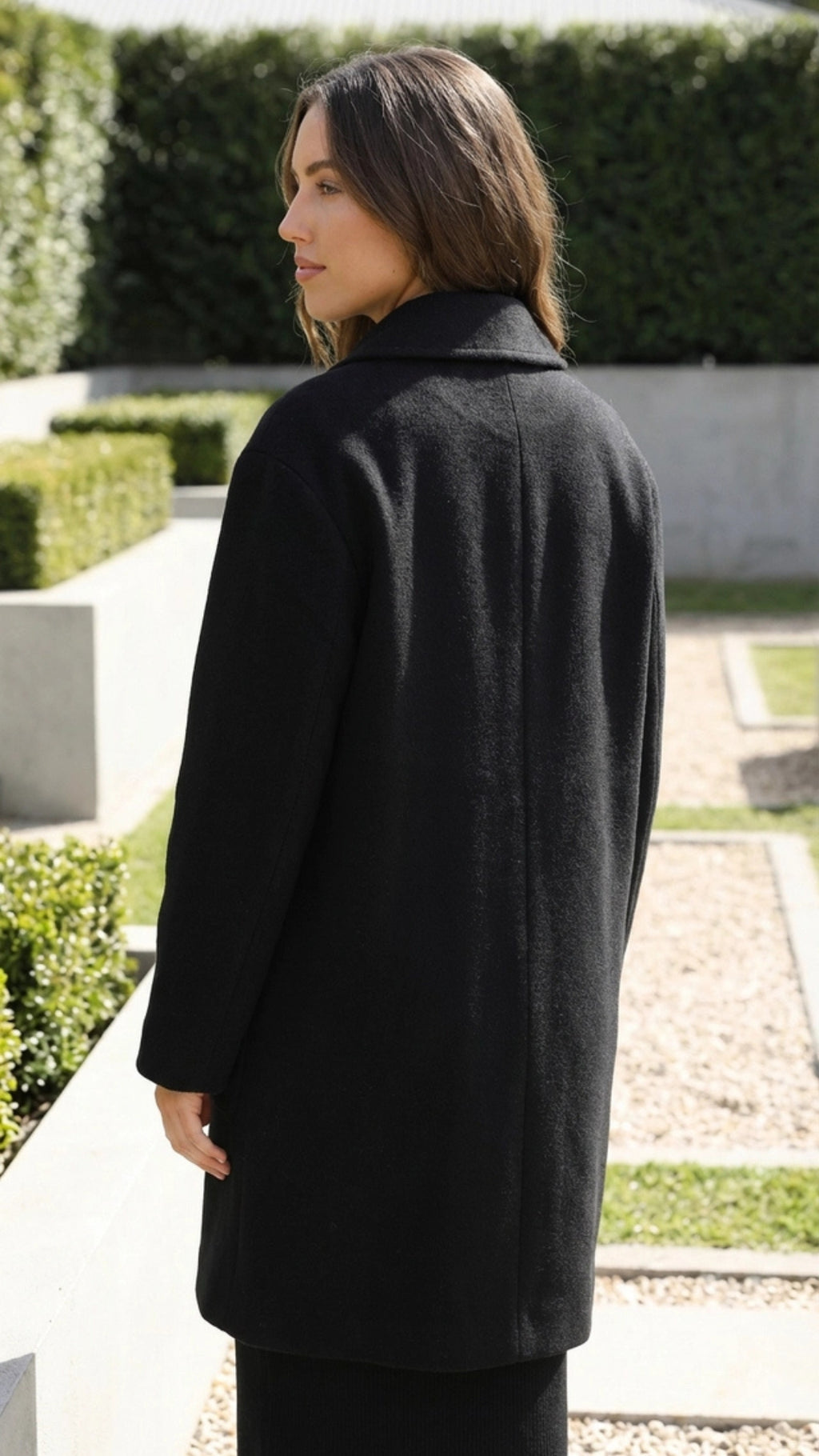 Women's Double-Breasted Long Formal Coat