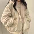 Women's Double Layer Winter Jacket Beige