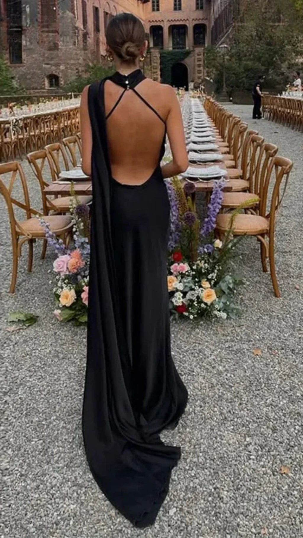 Women's Maxi Dress | Draped One Shoulder Party Occasion Dress 11