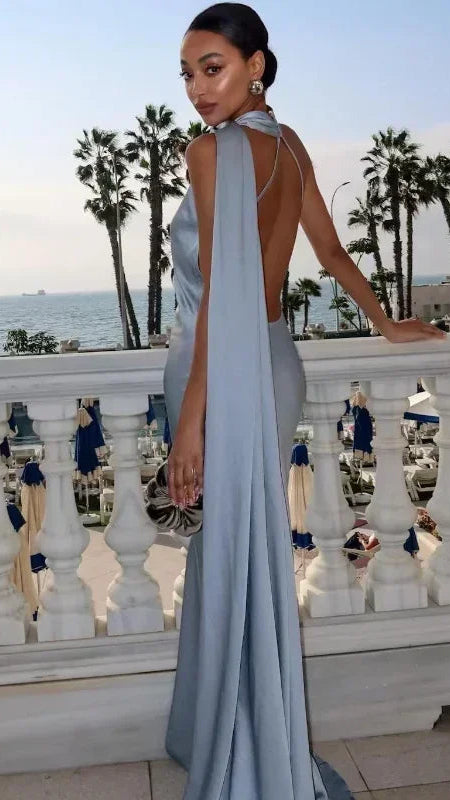 Women's Maxi Dress | Draped One Shoulder Party Occasion Dress 3
