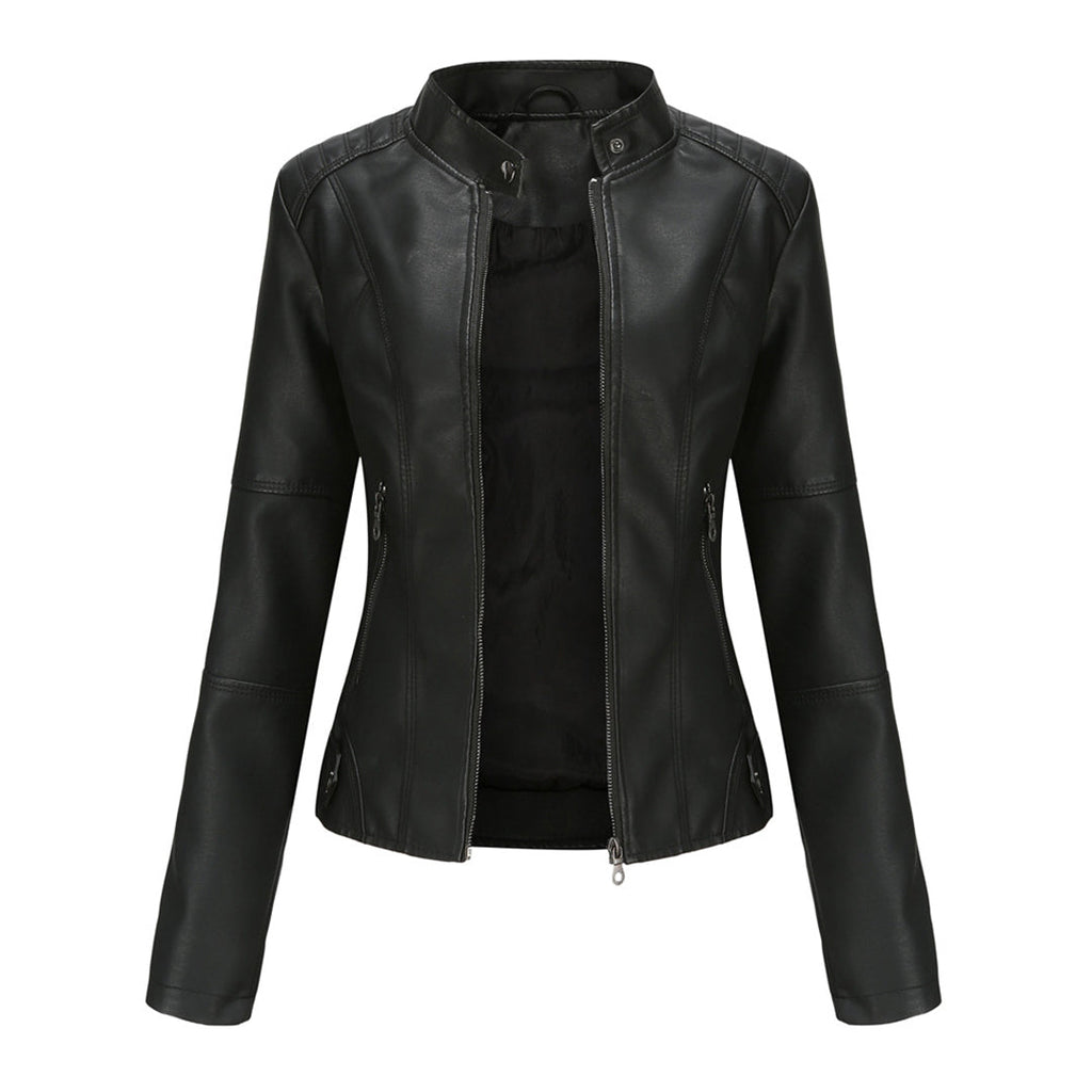Women's Faux Leather Jacket 2