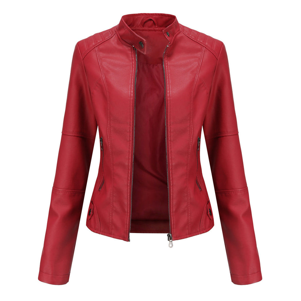 Women's Faux Leather Jacket 7