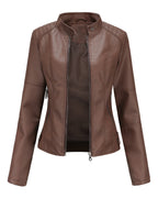 Women's Faux Leather Jacket 9