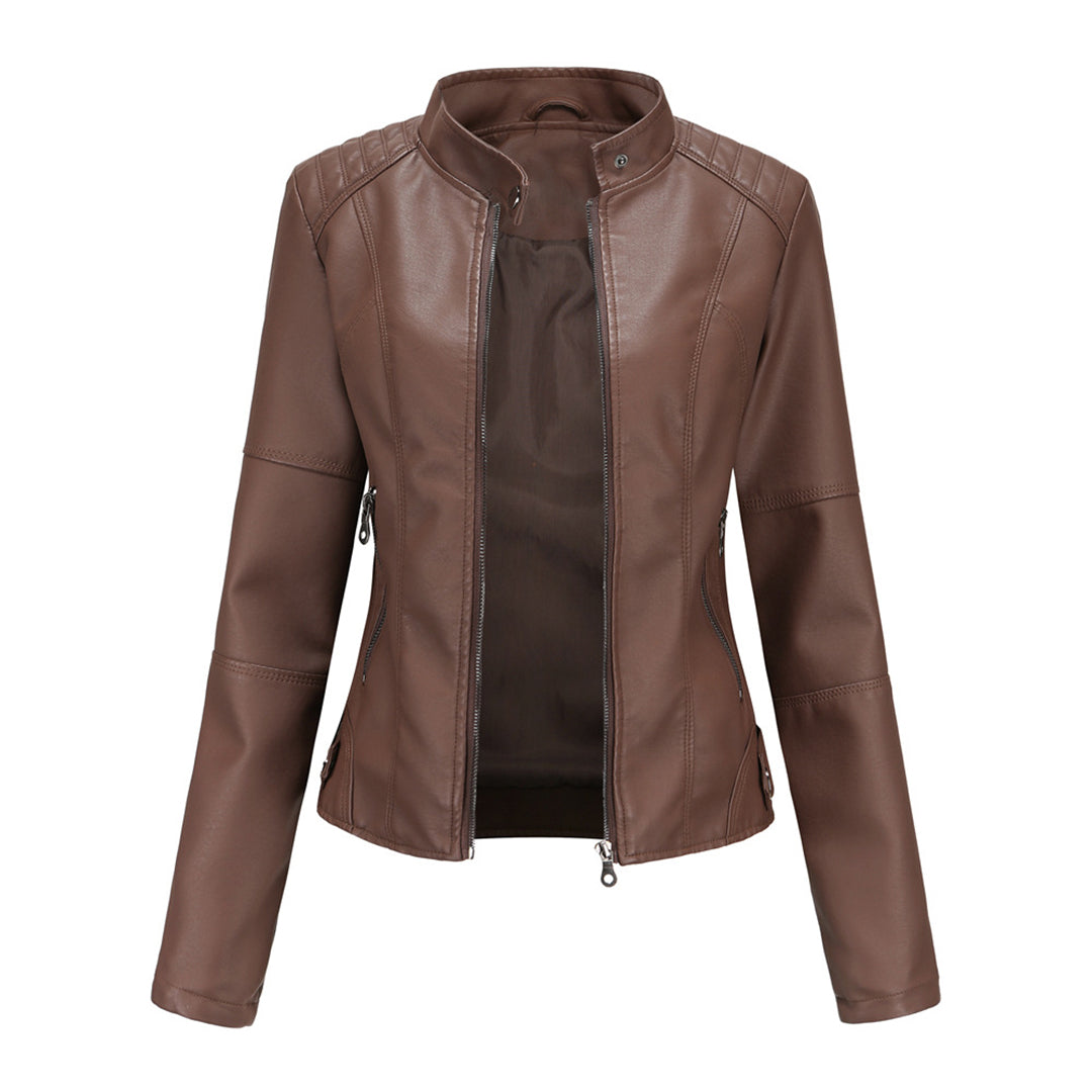 Women's Faux Leather Jacket 9