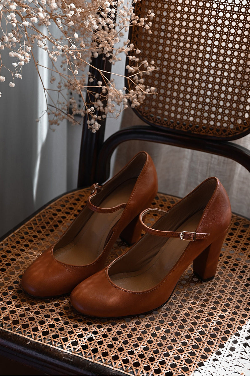 Women's Heeled Buckle Sandals 5