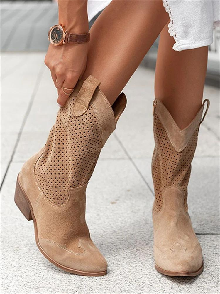 Women's Heeled Western Cowgirl Boots