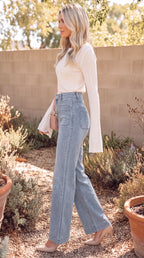 Women’s High Waist Straight Leg Jeans