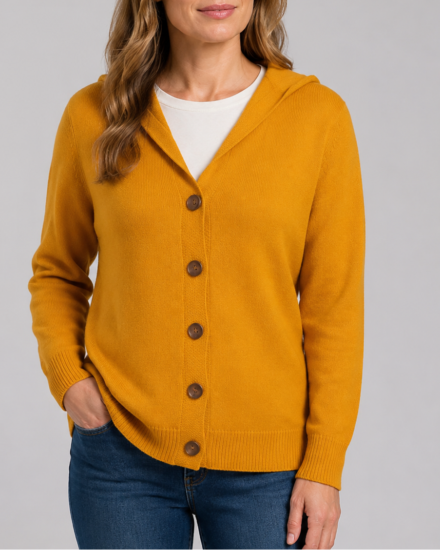 Women's Soft Knit Button Up Relaxed Fit Cardigan