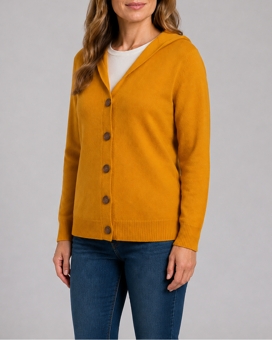 Women's Soft Knit Button Up Relaxed Fit Cardigan