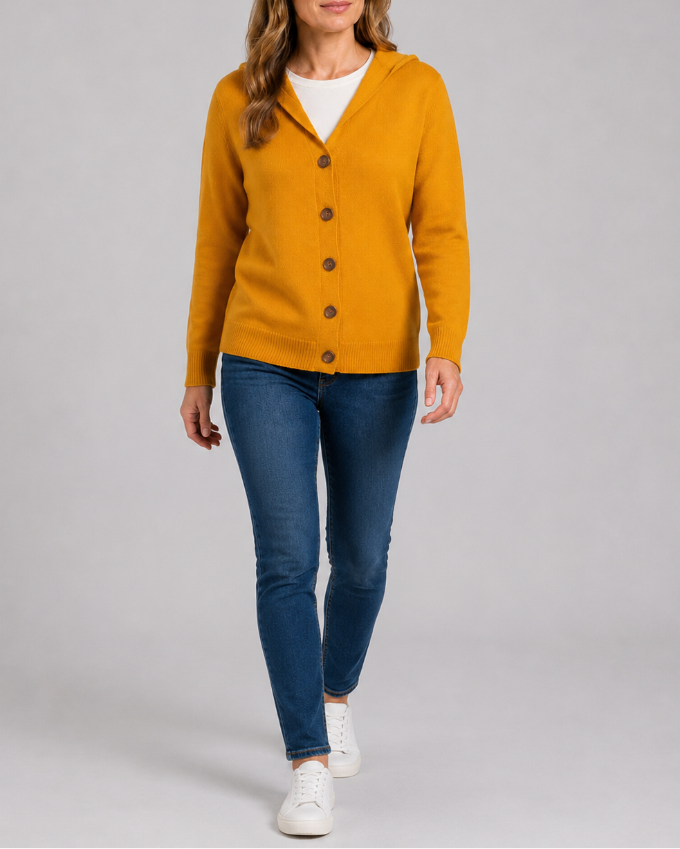 Women's Soft Knit Button Up Relaxed Fit Cardigan