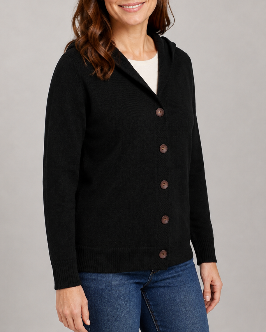 Women's Soft Knit Button Up Relaxed Fit Cardigan