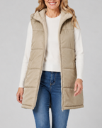 Women's Sherpa Lined Hooded Padded Puffer Gilet