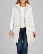 Women's Sherpa Lined Hooded Padded Puffer Gilet
