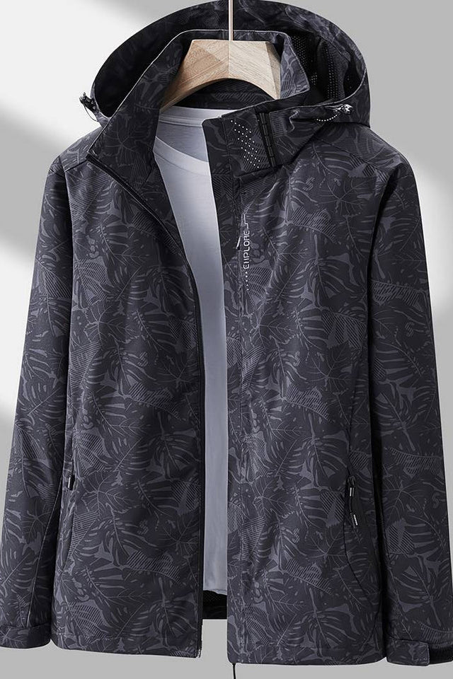 Women's Hooded Windproof Transitional Jacket black