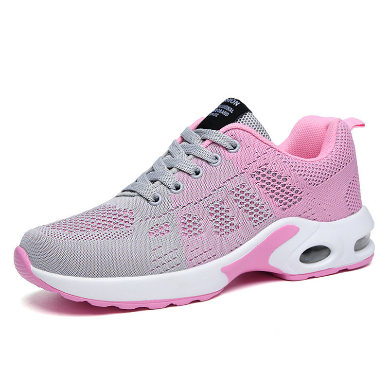Women's Lightweight Lace-Up Walking Trainers pink 2