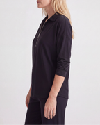 Women's Lightweight Quarter Zip Pullover | Collared Long Sleeve Jumper