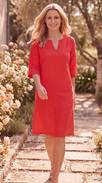Women's Midi Dress | V Neck Short Sleeve Flowy Summer Beach Dress