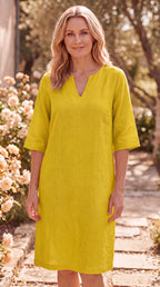 Women's Midi Dress | V Neck Short Sleeve Flowy Summer Beach Dress
